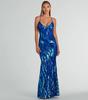 Europeu e Americano Transfronteiriço Mais Vendido Novo Vestido de Festa Feminino Paetês Sexy Elegante Vestido de Noite (2 cores)