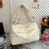 Bolsa de gimnasio portátil de gran capacidad con estrella de cinco puntas, bolsa deportiva para viajes cortos, bolso de hombro cruzado para estudiantes para ir a clase