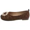 Sapatos femininos plus size tamanho 41 a 43, fazem os pés parecerem menores, mocassins de moda estilo francês com sola plana, sapatos de calçar sem cadarço, com sola macia e de perfil baixo, estampa de leopardo