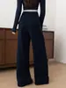 Pantalones de Yoga Azul Marino con Sensación de Nube para Mujer, Otoño 2026, Pantalones Deportivos Casuales, Pierna Recta, Adelgazantes, Cintura Alta, Pantalones de Pierna Ancha con Caída