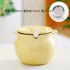 Contenedor de Grasa de Cerdo Olla de Aceite de Cocina Tarro Cerámico para el Hogar con Tapa Resistente a Altas Temperaturas Tarro Grande para Aceite de Chile y Condimentos