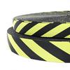 Directo de fábrica 3.8cm color amarillo y negro cinta de advertencia de sarga PP polipropileno valla aislamiento cinturón de seguridad cinturón protector