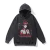 Moletom com Capuz Americano Retrô Transfronteiriço Lavado Desgastado High Street Hip-Hop Oversize Solto Pesado 480g Jaqueta