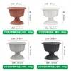 Vasos de Flores de Plástico Estilo Europeu, Uso Doméstico e Externo Vintage, Adequados para Cultivar Narcisos, Plantas Hidropônicas, Centella Asiática e Lótus de Vasos, Vasos de Flores Altos de Resina