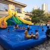 Equipo de Parque Acuático Móvil Inflable Parque Acuático Infantil Marco de Desafío de Carrera de Obstáculos Acuáticos Piscina Fabricante