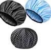 Gorro de ducha impermeable para mujer, elegante y atractivo, adecuado para usar en la ducha y la cocina, a prueba de aceite, de doble capa, engrosado, para uso doméstico