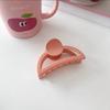 Pinza para el cabello color crema simple que combina con todo, dulce, pinza para el cabello de red, horquilla para la parte posterior de la cabeza, accesorios para el cabello