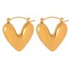 Pendientes de titanio chapados en oro con personalidad, nuevos, irregulares, japoneses y coreanos, con diseño de nicho de moda, joyería para mujer