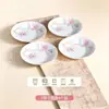 Cuencos y Platos de Arroz de Cerámica para Uso Doméstico, Color Bajo Esmalte de Alta Gama, Nuevo Estilo Chino Vajilla de Porcelana de Hueso para Fideos, Platos de Pescado, Juego de Vajilla