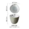 Set Creativo de Vajilla de Arcilla Estilo Japonés para Una Persona, Vajilla Doméstica, Bol de Arroz, Plato, Cuchara, Taza de Té, Set de Vajilla para Restaurante