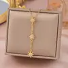 Collar de Estrella de Ocho Puntas Brillante Súper Hada de Lujo Ligero Francés Microincrustado para Mujer Exquisita Cadena de Clavícula con Borla de Copo de Nieve Completamente Diamantada de Alta Gama