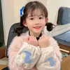 Calentadores de Manga Estilo Coreano para Niños, Fundas de Manga Bordadas Engrosadas para Bebé, Mangas Protectoras para Bebés para Otoño e Invierno, Puños de Manga Anti-Suciedad para Niños y Niñas