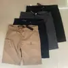 Pantalones Cortos Talla Grande para Hombre Verano Sólidos Cargo Algodón Puro Bolsillos Múltiples con Solapa Pantalones Cortos con Cinturón