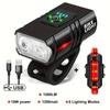 Luz de Bicicleta Bk02 Luz Dianteira de Bicicleta Ciclismo Carregamento USB Luz Brilhante Acessórios Conjunto de Luz Traseira para Bicicleta de Montanha Equipamento
