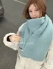 Cachecol de Lã Misturada Colorido Puro Feito em Casa pelo Fabricante para Mulheres Inverno Clareamento Estudante Casal Cachecol Simples de Tricô Transfronteiriço