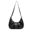Bolso de Luna de Moda 2025, Bolso Versátil de Hombro Cruzado para Viajes Diarios, Bolso de Axila para Mujer con Tendencia de Motocicleta Vintage