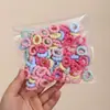 Goma para el Pelo Negra Simple para Niños Alta Elasticidad No Daña el Cabello Diadema para Niñas Goma para el Pelo de Bebé Banda Elástica Accesorios para el Cabello