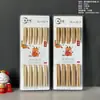 Palillos Hogar Palillos de Bambú Tienda de 10 yuanes Puesto Runjianghu 10 Pares de Palillos Palillos de Bambú Carbonizado Suministro de Puesto Palillos de Bambú