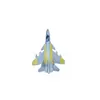 Pin de Avión J-20 Estéreo 3D del Salón Aeronáutico de Zhuhai, Pin Tipo Estampado de Aleación de Zinc Pintada Plateada