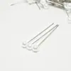 Nuevo modelo transfronterizo: 80 piezas de alfileres de bola redonda nacarados blancos de 6*55MM para posicionar perlas, adecuados para fijar tul, vestidos de novia y prendas de vestir