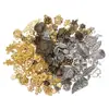 Acessórios de joias de liga vintage DIY pingente de pétala folha pingentes pequenos mistos acessórios para pulseira colar atacado