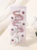 Amazon Girl Set de Pasadores de Margarita Fresca Accesorios para el Cabello de Flores Pinza para Flequillo Lindo Pasador de Tela Hecho a Mano 3684