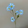 Flores de margarita artificiales para decoración del hogar, flores de cosmos artificiales para bodas, arreglos florales terminados, se pueden enviar en nombre de los clientes