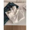 2025 Nova Coleção Outono e Inverno Estilo Coreano Versátil Emagrecedor Elegante Manga Longa Elástico Costurado Gola Redonda Camiseta Básica para Mulheres