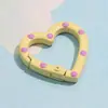 Pinte a mão pintada a mão a curvatura da mola do amor o anel aberto da mola anel chaveiro DIY acessórios anel da conexão da liga