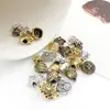 Accesorios de Joyería para Pulseras DIY Aleación Vintage Cabeza de León Cuentas Espaciadoras de Agujero Grande 1 Pieza