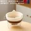 Tetera para Preparar Té para Uso en Interiores y Exteriores, Parrilla de Carbón con Llama Abierta, Recipiente con Asa Lateral, Dispositivo para Preparar Té Resistente a Altas Temperaturas
