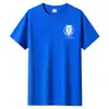 Camiseta de manga corta para hombre de algodón de fibra larga algodón casual pareja Estudiante cuello redondo media manga holgada talla grande top básico