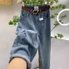 Pantalones Harlan para Mujer Primavera Nueva Talla Grande Forma de Pera Adelgazante Cintura Alta Cortos Tipo Nabo
