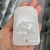 Venta al por mayor Jade Afgano Natural Jade Blanco Colgante Zodíaco Serpiente Zodíaco Santo Patrón Pu Xian Bodhisattva Benmingfu