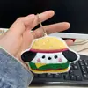 Chaveiro de Coelho de Pelúcia Desenho Animado Fofo para Barracas de Rua, Acessórios de Boneca Pequena para Mochilas Femininas, Personalizável