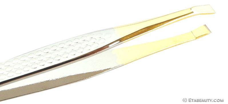 锈钢眉夹批发镊子拔毛眉毛夹胡子夹两用修眉夹美容工具