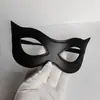 Máscara de Mascarada de Halloween Catwoman Spice Cos Máscara de Ojos de Cuero Antiguo Fiesta de Bar Máscara de Media Cara