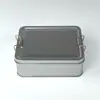 Caja Metálica Cuadrada Snack Galletas Chocolate Repostería Pastel de Piña Caja de Empaque con Cierre Té Verde Té Negro Lata de Té
