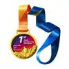 Medallas Creativas de Cristal para Concursos de Jardín de Infancia para Niños, Eventos Deportivos de Maratón y Campeones de Empresa; Medallas Metálicas Hechas a Medida