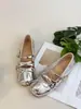 Sapatos Mary Jane de Ballet Estilo Francês para Mulheres, Modelo Novo com Laço, Salto Escondido de 4cm para Pessoas Baixas, Mocassins