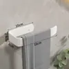 Estante de Toallas de Varilla Única de Fábrica, Barra de Toallas de Baño de Aluminio Espacial sin Taladro, Estante de Almacenamiento de Toallas de Baño de Lujo Ligero