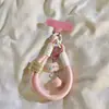 Lanyard para teléfono de moda estilo Ins, colgante de dibujos animados lindo, lanyard de doble cabeza, cadena colgante de hebilla de doble cabeza tejida versátil