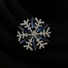 Broche de la Serie de Ciervos y Copos de Nieve del Árbol de Navidad Europeo y Americano Nuevo Regalo de Navidad Pin de Cristal Colección de Broches para Abrigo