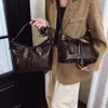 Bolso Marrón Estilo Maillard de Gama Alta Europeo y Americano Retro Versátil Cruzado para Mujer para el Trabajo y los Viajes Moda Bolso de Hombro