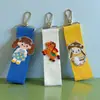 En Stock Estilo Coreano Estilo Ins Correa de Lona Ancha de 38 mm Llavero Parche Bordado DIY Mochila Año del Caballo Colgante Pequeño Accesorio