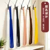 Calzador de plástico de mango largo para uso doméstico, no necesita agacharse, multicolor, longitud extendida, adecuado para mujeres embarazadas y personas mayores