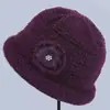 Chapéu de Inverno para Mulheres de Meia-idade e Idosas, Avó, Pessoas Idosas, Chapéu Quente de Lã, à Prova de Vento, com Pelúcia Extra, Proteção para Orelhas de Senhora Idosa, Chapéu de Algodão Tricotado