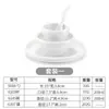 Mesa para olla caliente de melamina juego de vajilla de cuatro piezas tazón de plástico blanco plato taza traje de vajilla imitación porcelana restaurante restaurante comercial