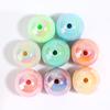 Cuentas Redondas de Acrílico con Recubrimiento UV de Alta Calidad Galvanizadas Iridiscentes Color Macaron Crema Accesorios para Cadena de Teléfono DIY Materiales para Cuentas