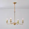 Lámpara de sala de estar minimalista estilo americano, accesorio de iluminación moderno para estudio, comedor, dormitorio, candelabro de vela creativo minimalista nórdico